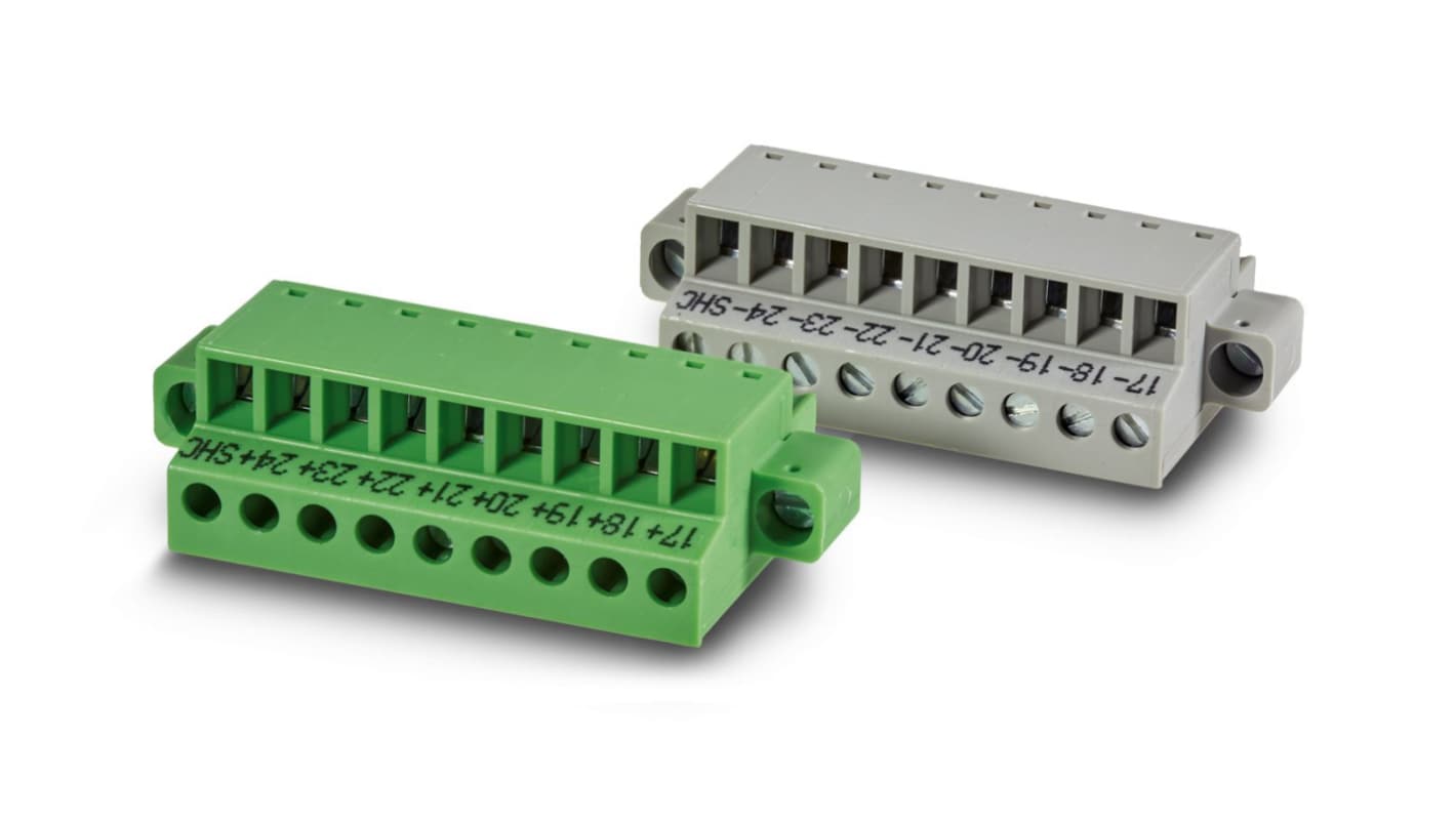 Phoenix Contact, VIP/S/FRONT-MC/KIT, 9 Way, Pluggable Terminal Block, Plug Kit, Surface Mount, 2907271