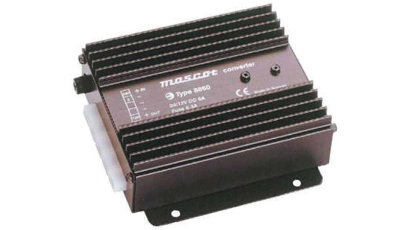 Convertisseur DC-DC Mascot, Support de montage, 75W, 13.3V c.c., 6A