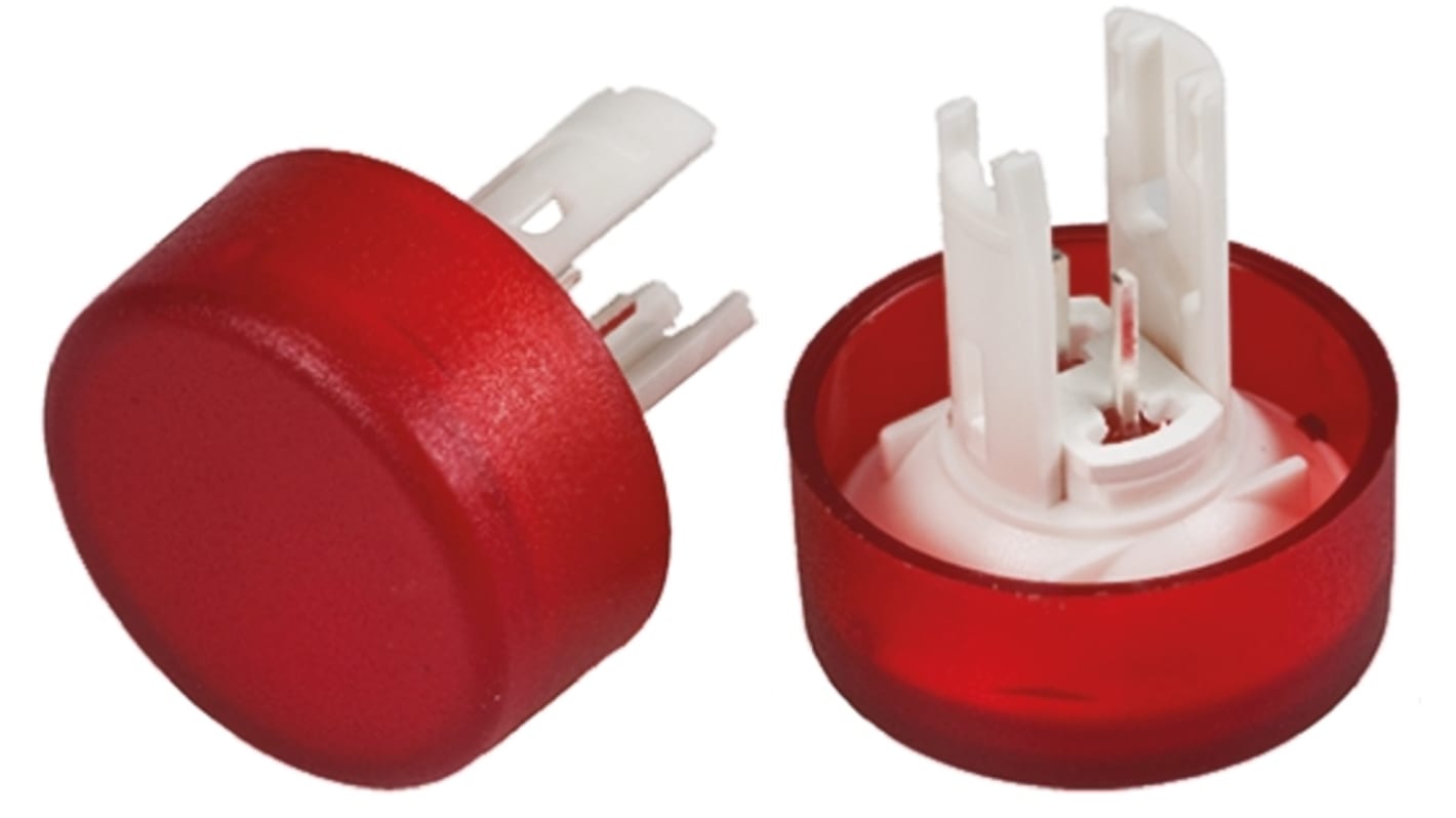 EAO Red Round Push Button Indicator Lens for Use with 18 Series