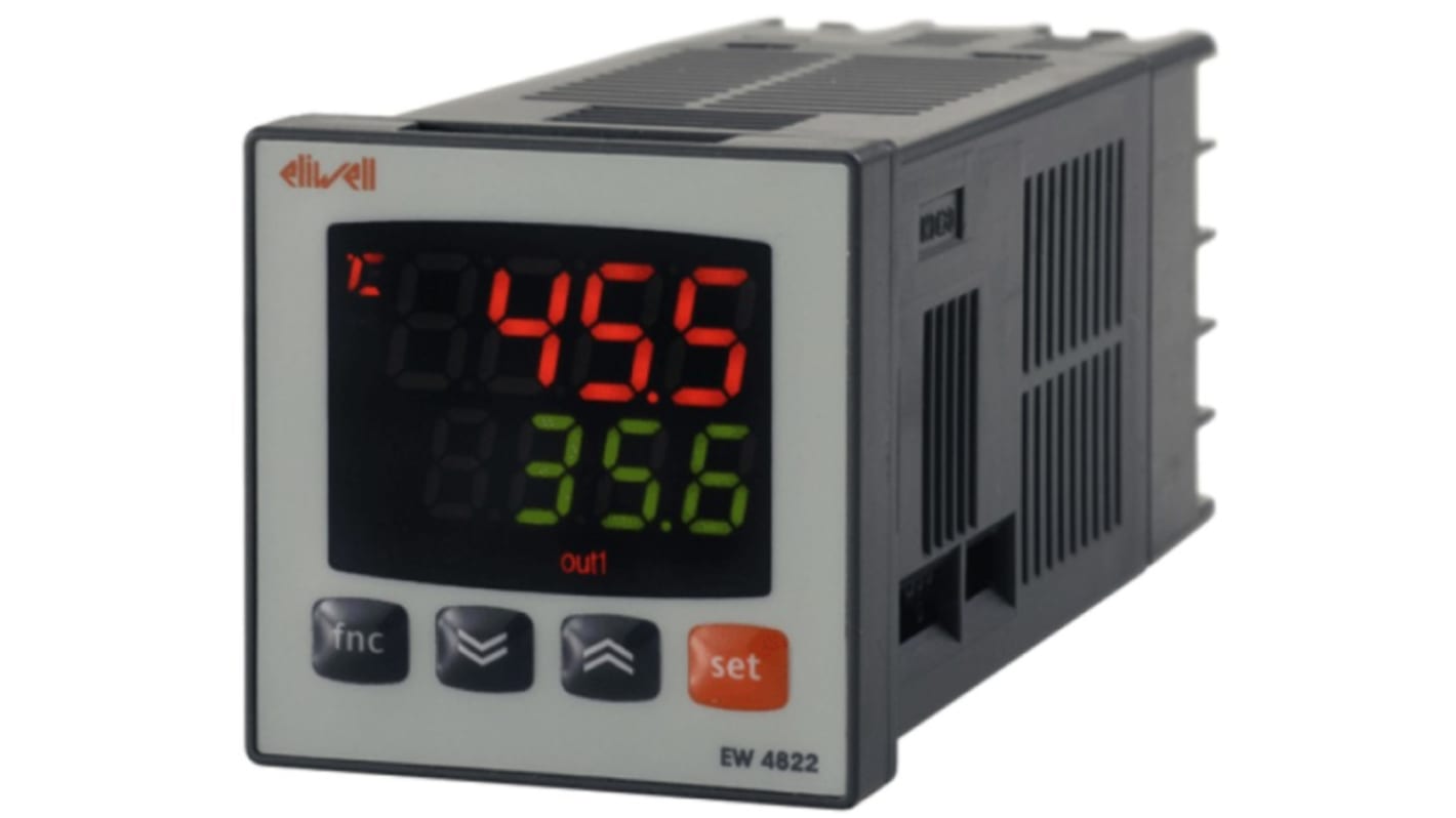 Eliwell EW 4821 Panel Mount Controller, 48mm 2 Input, 3 Output SSR, 12 To 24 V Supply Voltage ON/OFF, PID Controller