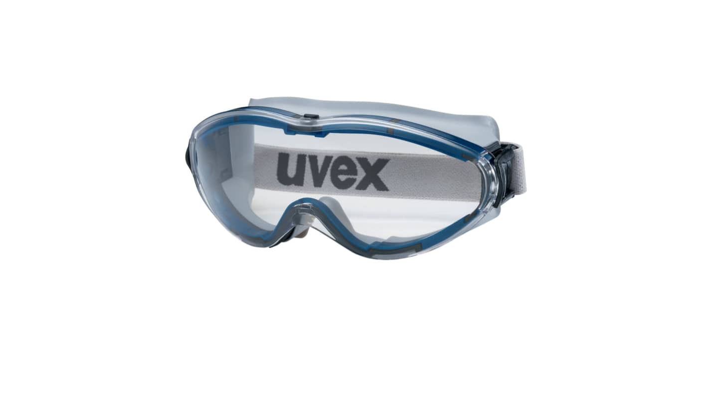 uvex megasonic Schutzbrille, Carbonglas, Klar mit UV Schutz, belüftet, Rahmen aus TPE kratzfest