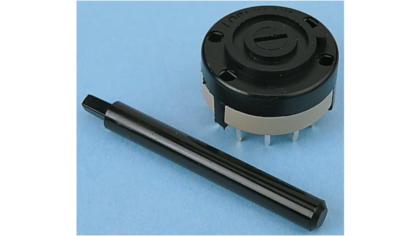 Lorlin, 6 Position Rotary Switch, 150 mA @ 250 V ac, Through Hole