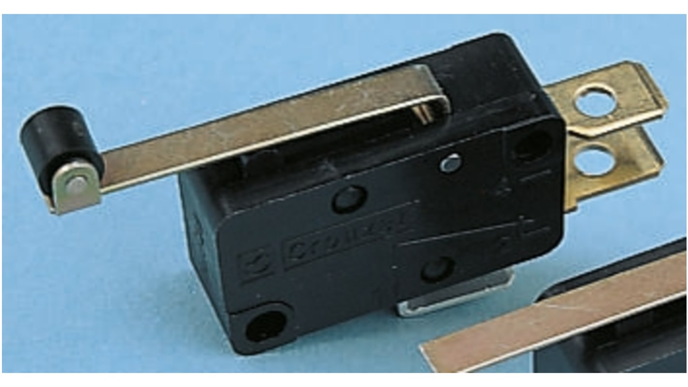Microrupteur Levier à galet Crouzet, Cosse, 1 RT, 10 A