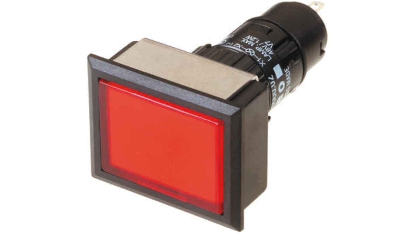 EAO Red Illuminated Momentary Push Button Head, IP65