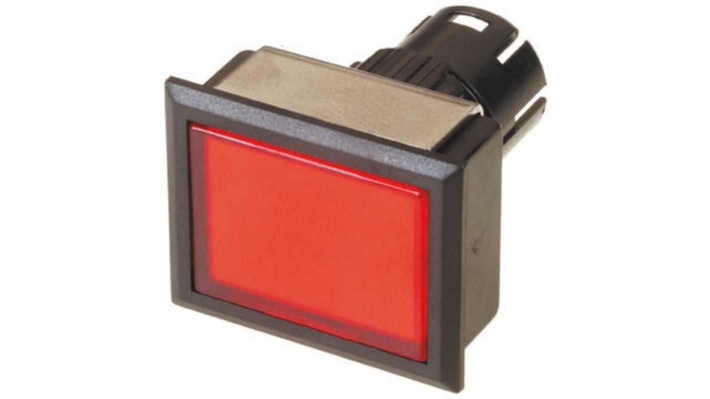 EAO Red Latching Push Button Head, IP65