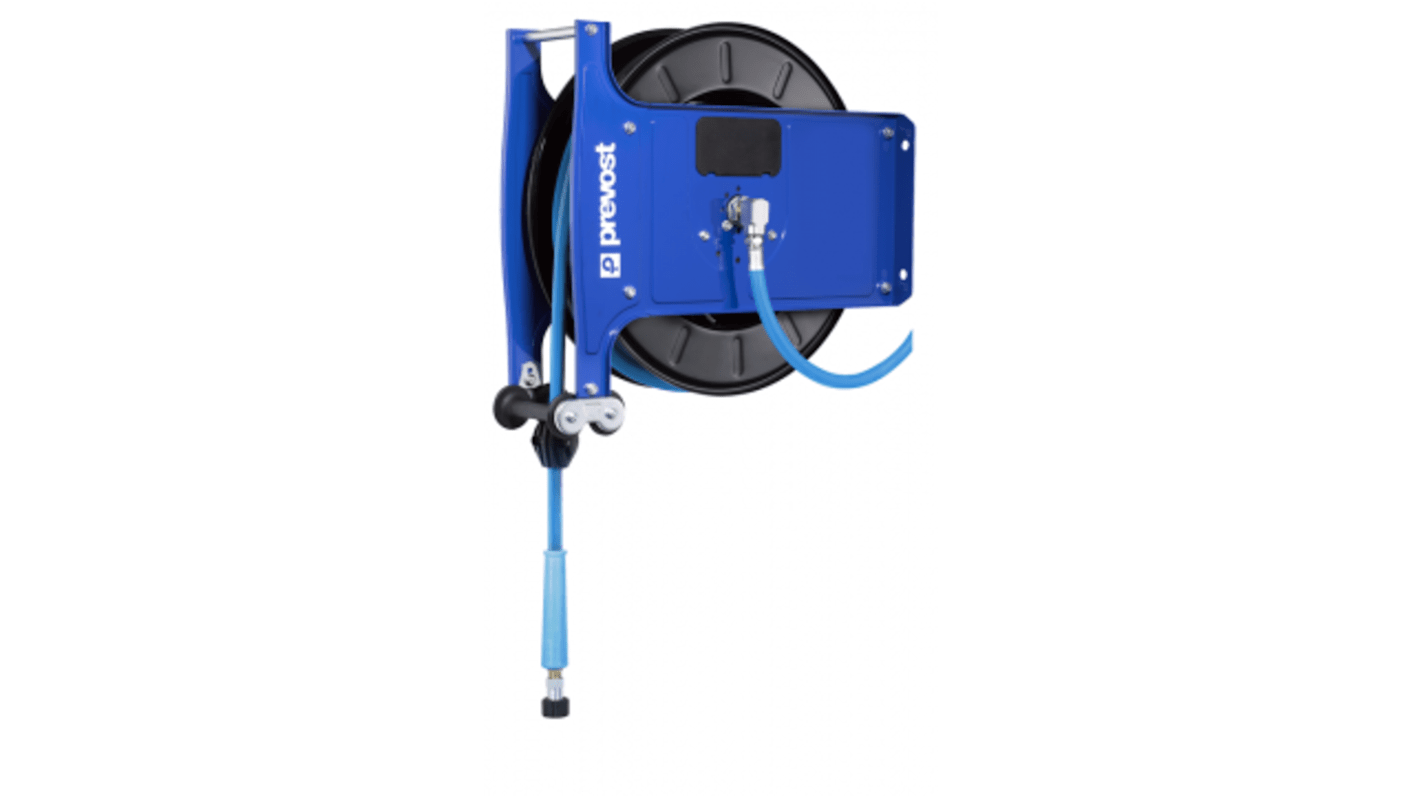 PREVOST 3/8 in G 8x15mm Hose Reel 400 bar 15m Length, Wall Mounting