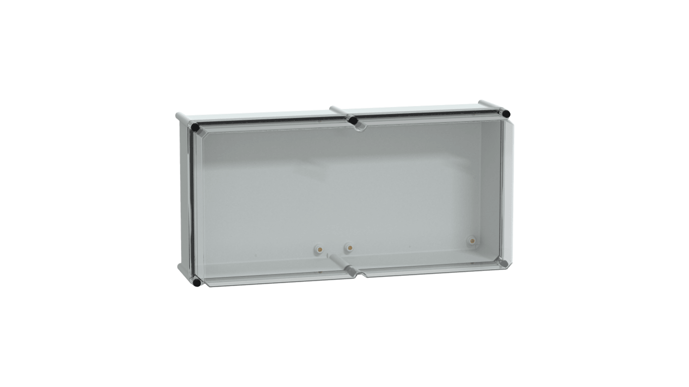Schneider Electric PanelSeT Series Grey Polycarbonate Enclosure, IP66, IK09, 360 x 720 x 230mm