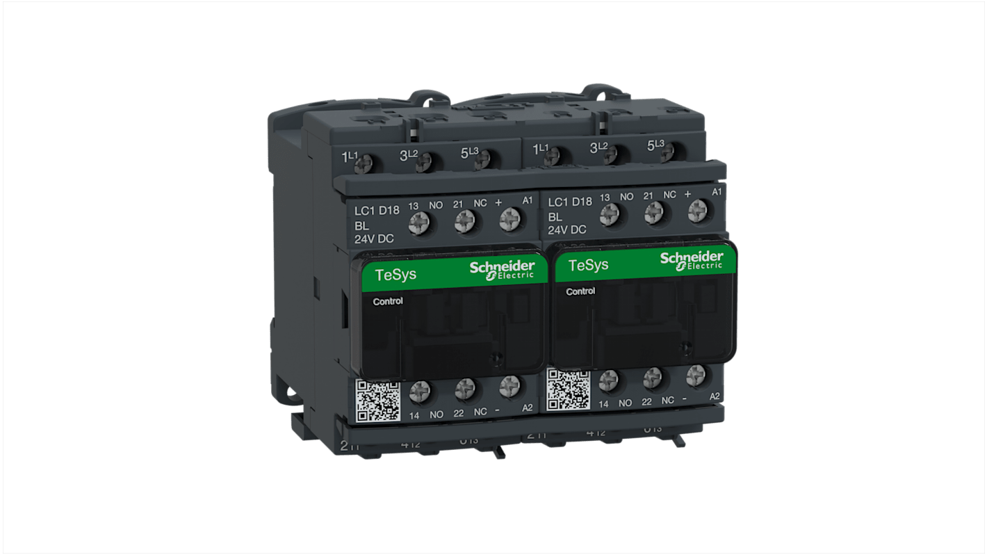 Stycznik 24 V Schneider Electric styki: 3 4 kW 18 A 3NO LC2D18BL