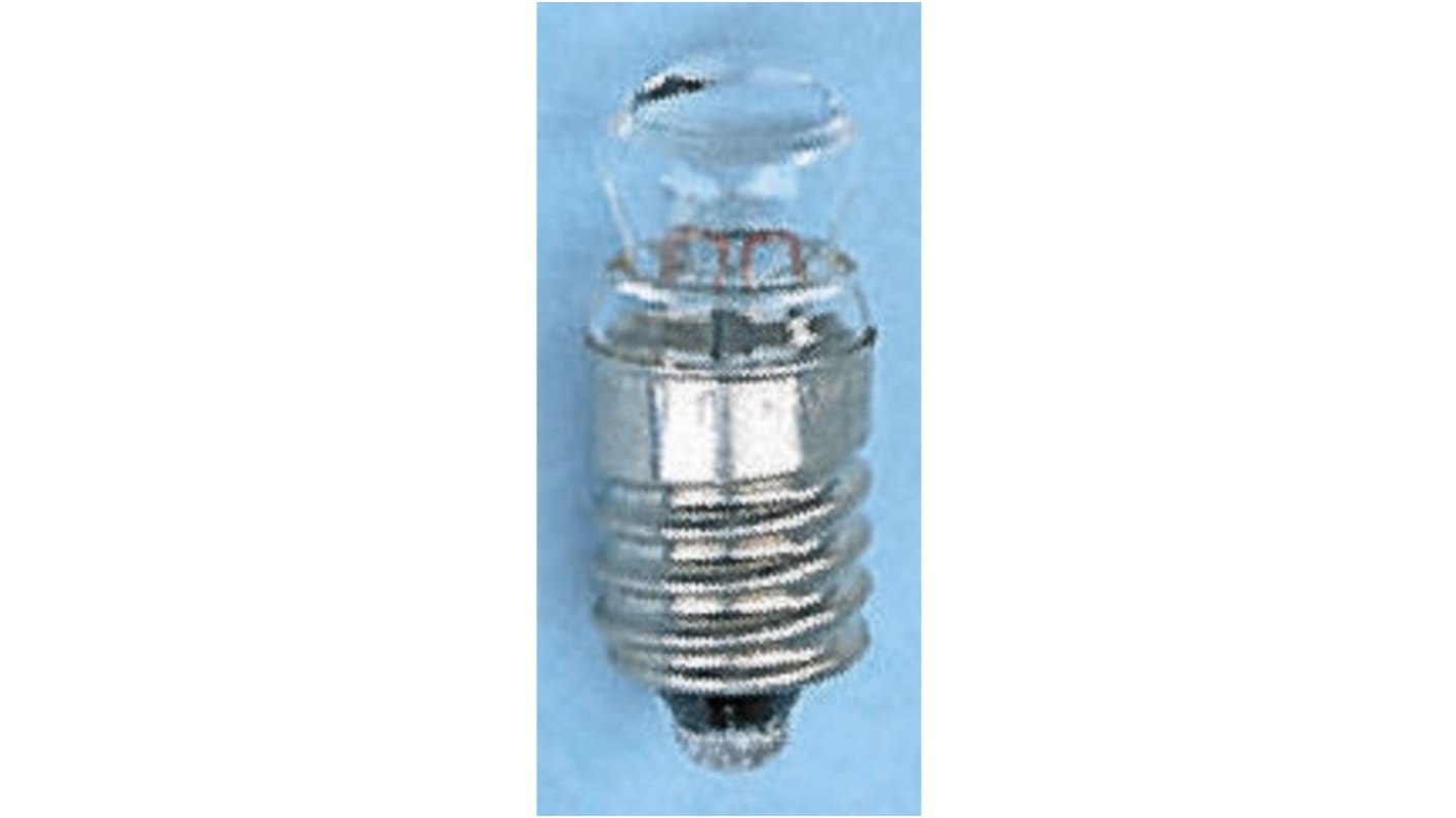 Lampadina spia con base E10, 2,2 V, 0,55 W, 4,3 lm