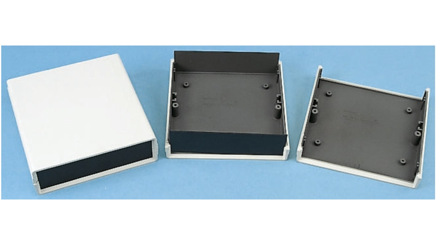 Pactec White ABS Enclosure, 241 x 161 x 35mm