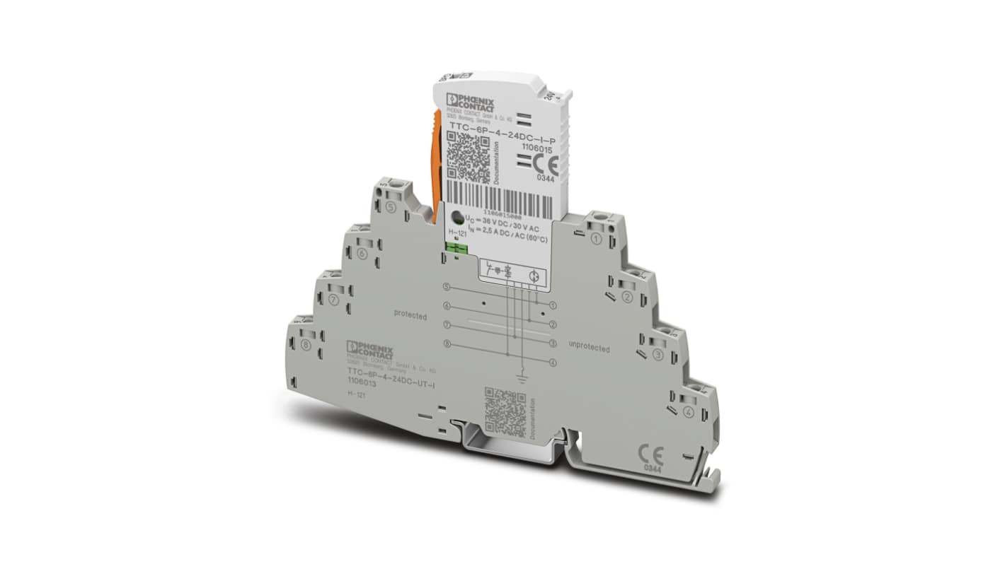 Phoenix Contact 1 Phase Industrial Surge Protector, 10kA