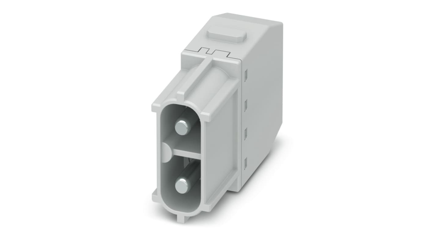 Phoenix Contact Heavy Duty Power Connector Insert, 40A, Male, HC-M Series, 2 Contacts