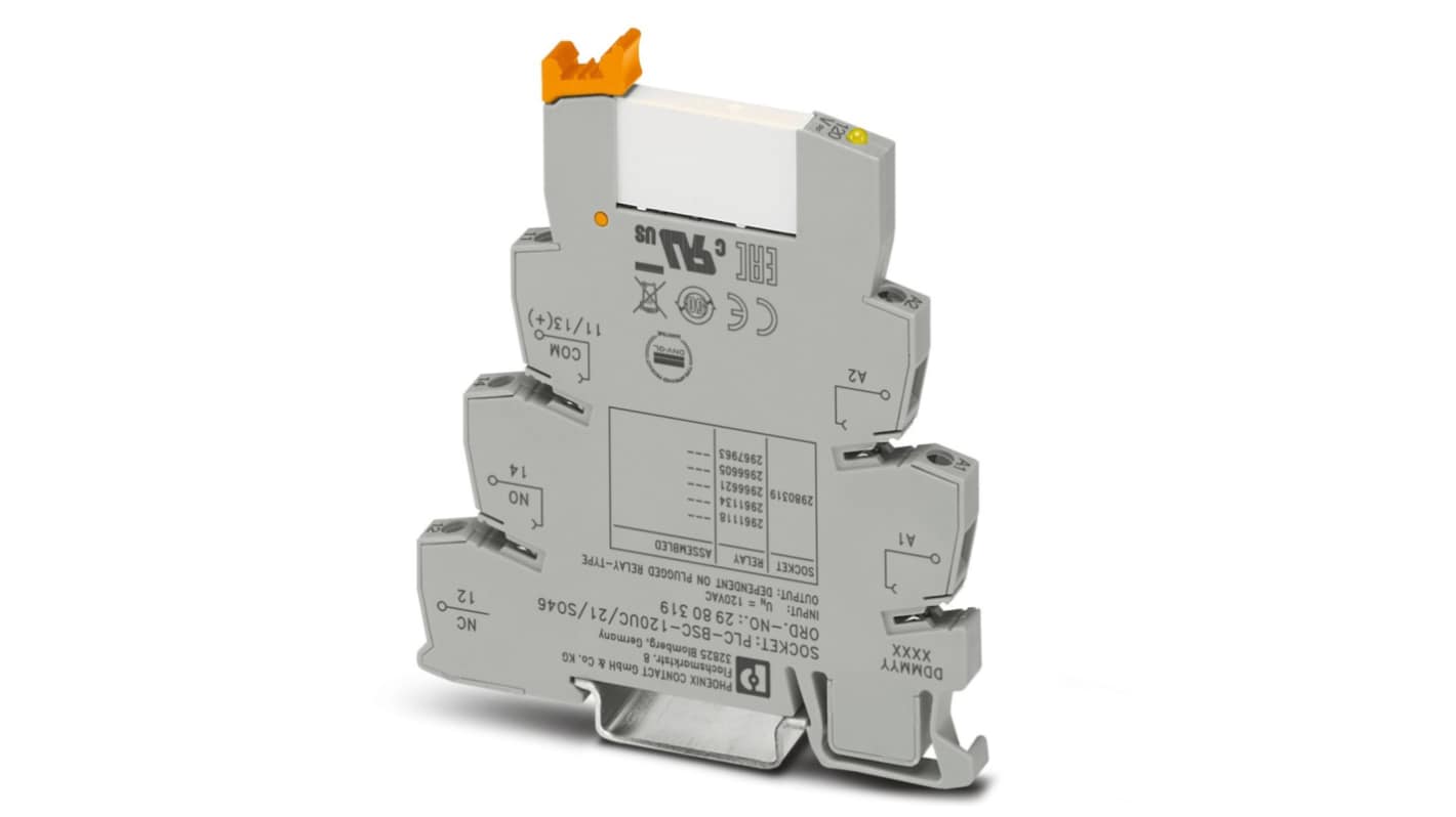Phoenix Contact PLC-RSC Series Interface Relay Module, 6 A Load, Screw Fitting, 5 V Load