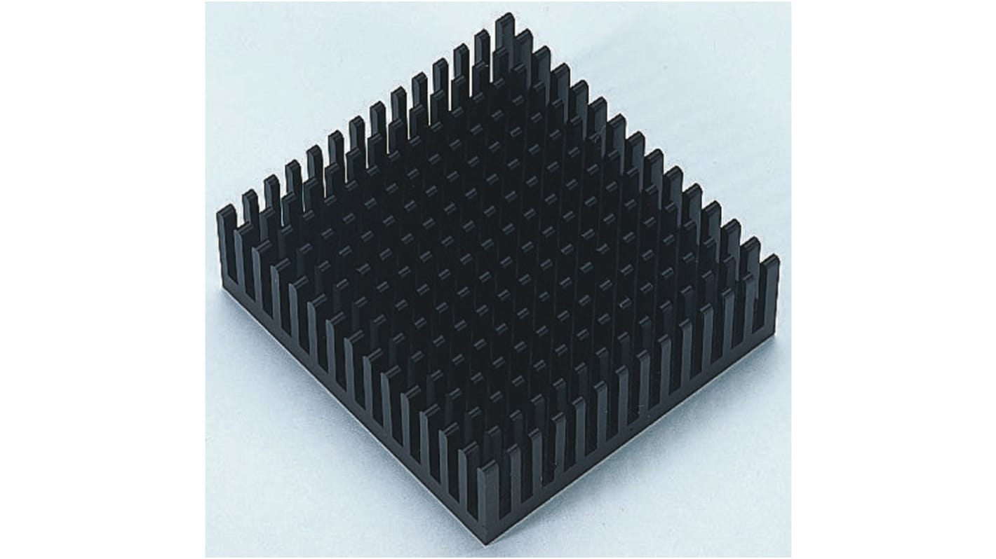 Fischer Elektronik Kühlkörper für Universelle quadratische Alu 8.6K/W, 43.1mm x 43.1mm x 16.51mm, Klebefolie,