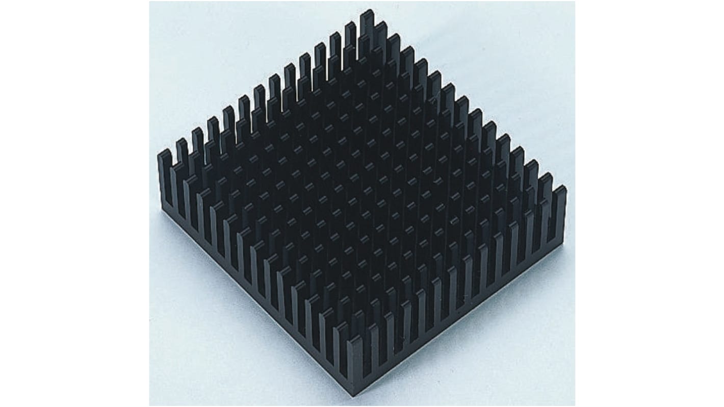 Fischer Elektronik Heatsink, Universal Square Alu, 9.2°C/W, 38.1 x 37.92 x 16.51mm, Adhesive Foil, Conductive Foil