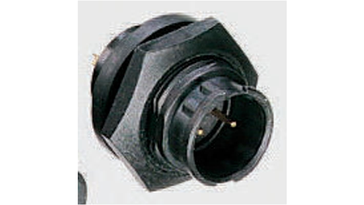 Connettore circolare Switchcraft, maschio, serie EN3, Standard, 7 poli, Montaggio a pannello