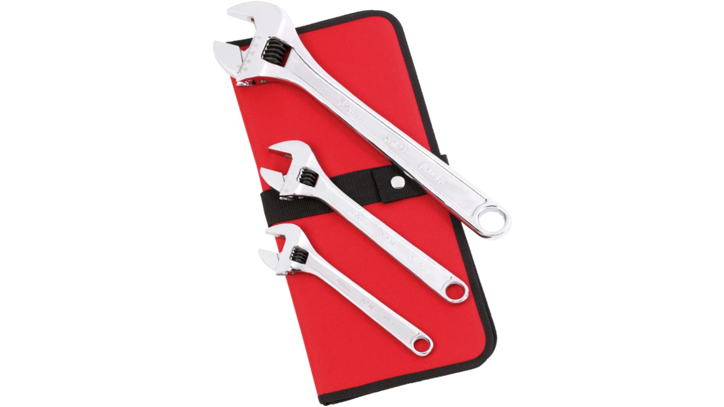 SAM Adjustable Spanner, 203.2 mm, 254 mm, 381 mm Overall