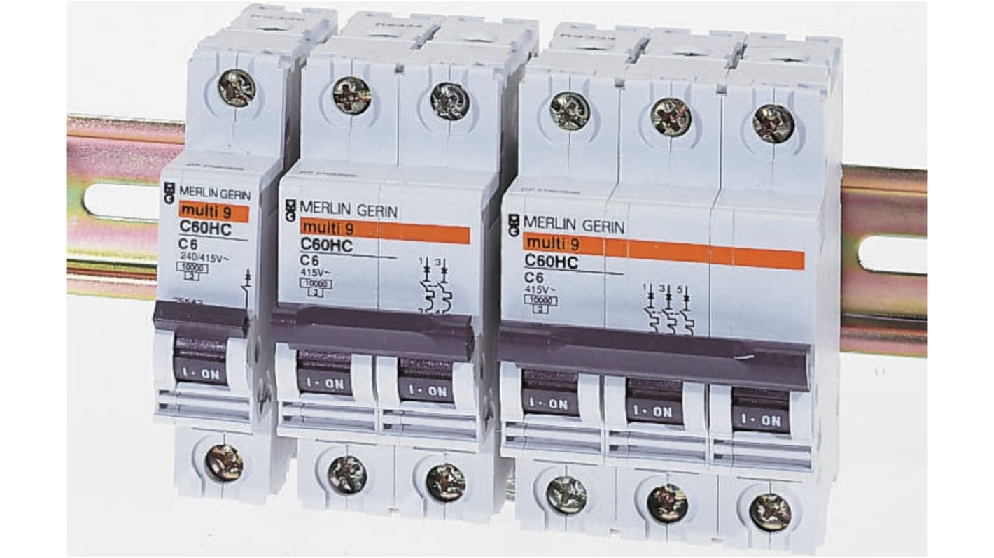 Merlin Gerin C60HD MCB Mini Circuit Breaker3P, 40A Curve D, 415V AC, 10 kA Breaking Capacity