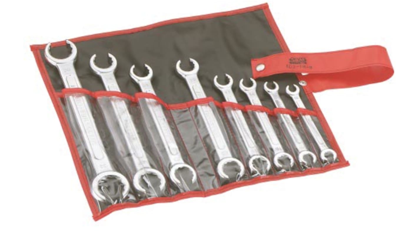 SAM 8-Piece Spanner Set, 10 x 11 → 30 x 32 mm, Chrome Vanadium Steel