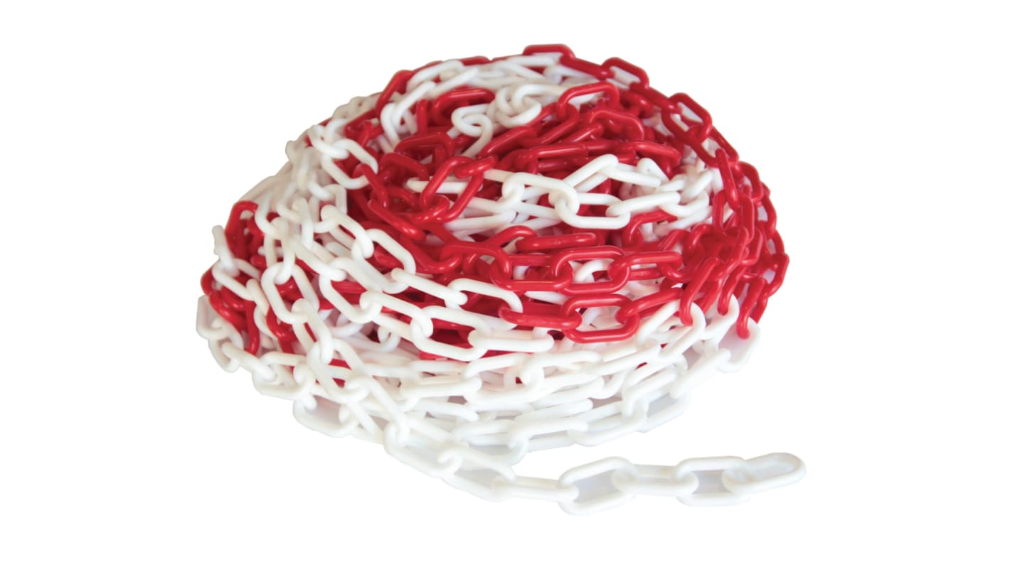 SAM Red & White Plastic Chain Barrier