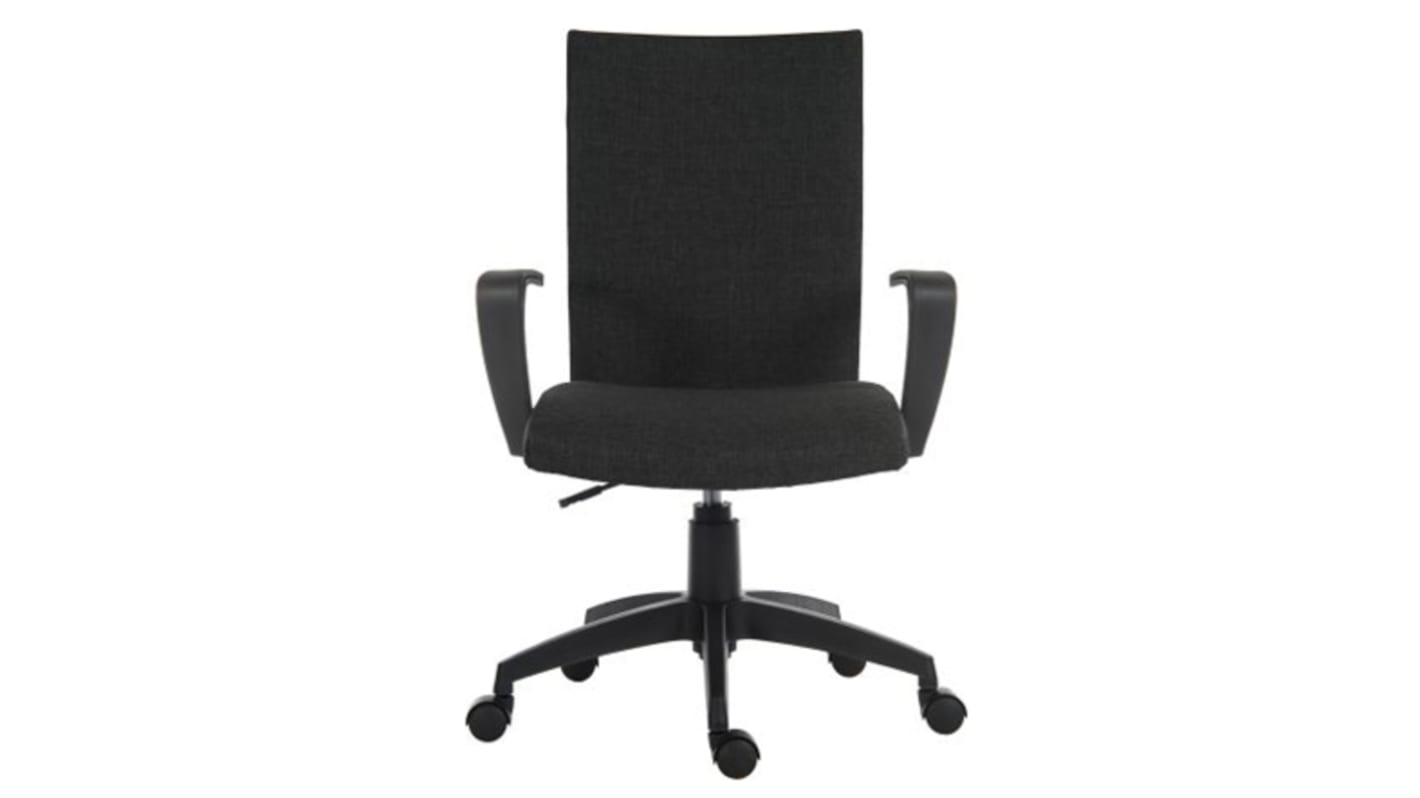 RS PRO Black Fabric Executive Chair, 120kg Weight Capacity