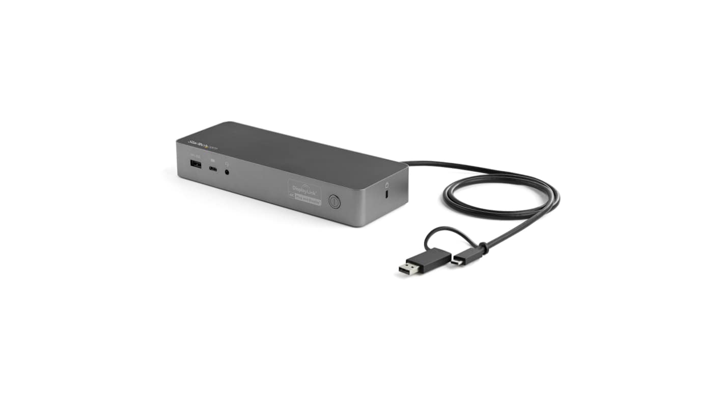 StarTech.com Dual Monitor 4K USB-C Docking Station with HDMI - 4 x USB ports, USB A, USB C
