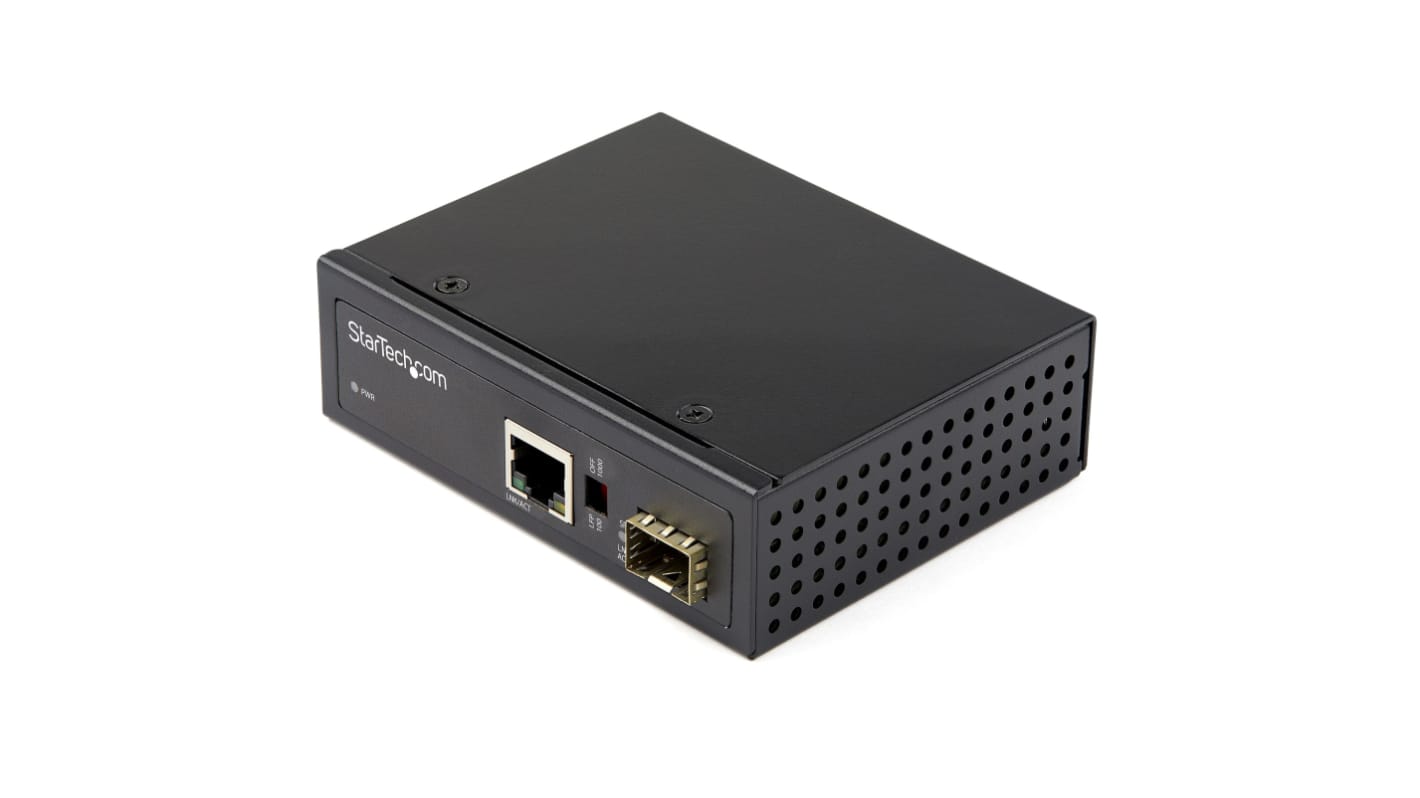 StarTech.com RJ45, SFP Ethernet Media Converter, Single Mode, 10 Mbps, 100 Mbps, 1000 Mbps, Full Duplex