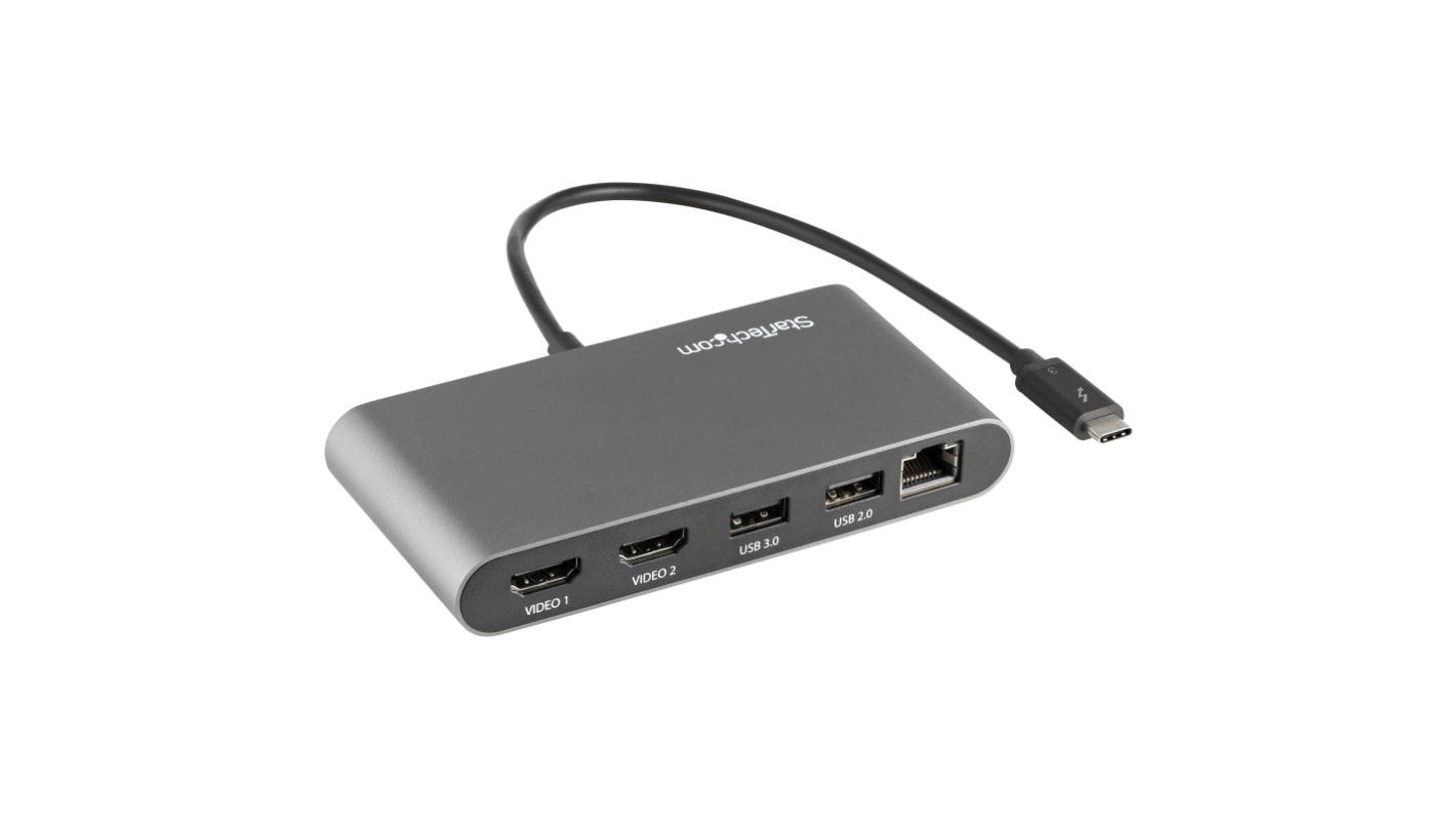 Stacja dokująca, magistrala: Thunderbolt 3, 4096 x 2160, USB: 2, typ: USB A, standard: USB 2.0, USB 3.0