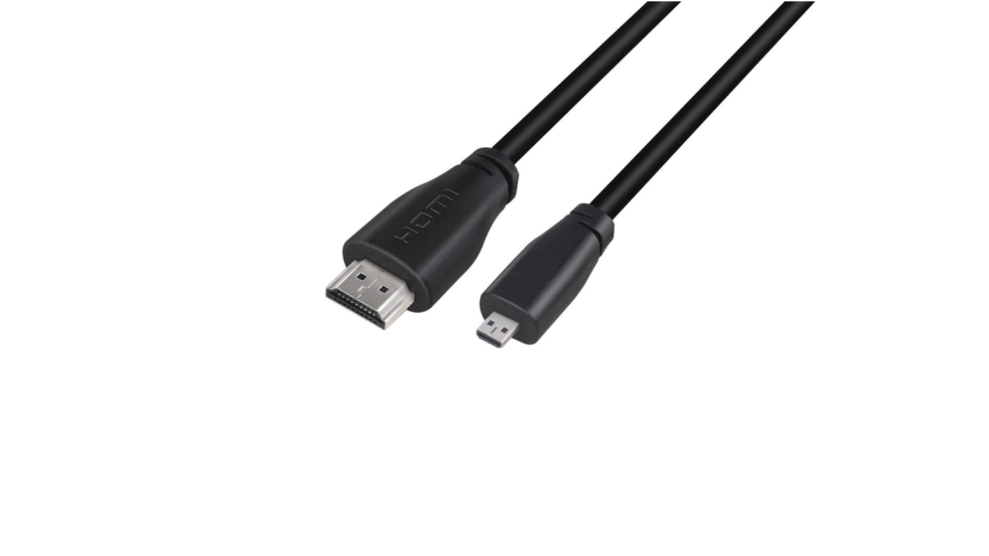 Okdo 2m HDMI to Micro HDMI Cable in Black