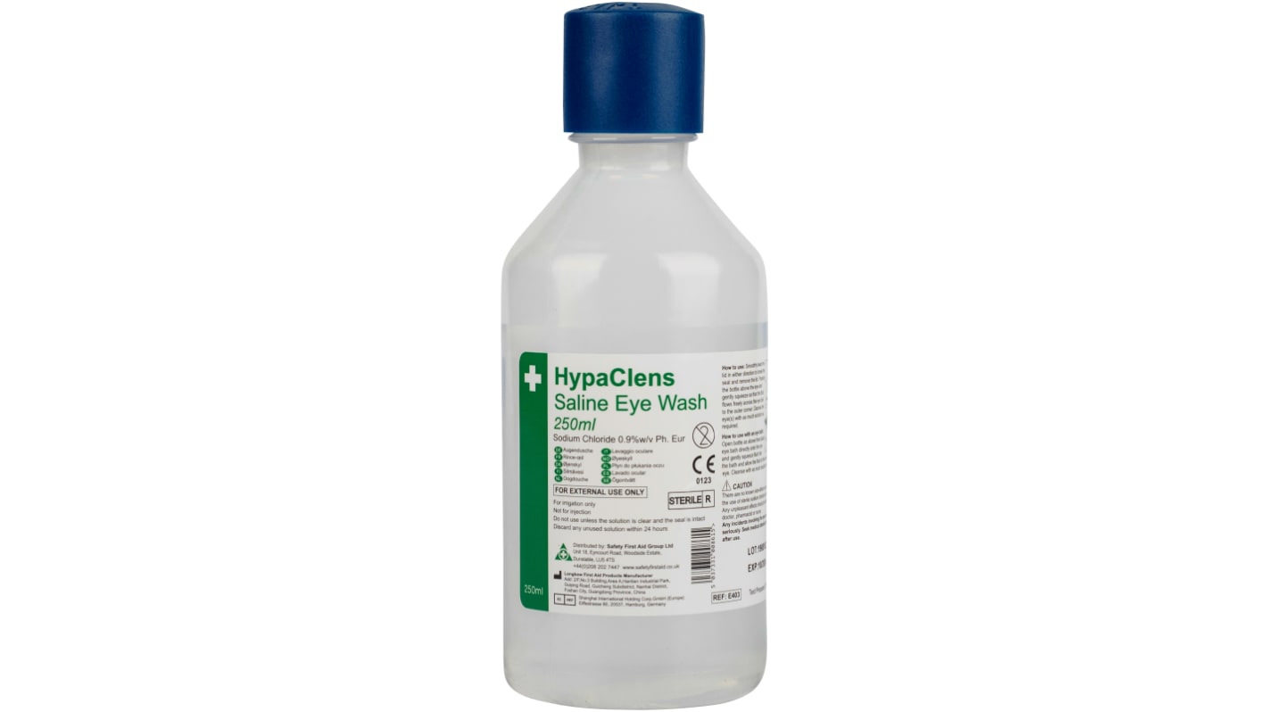 RS PRO Portable Eye Wash Bottle, 250ml
