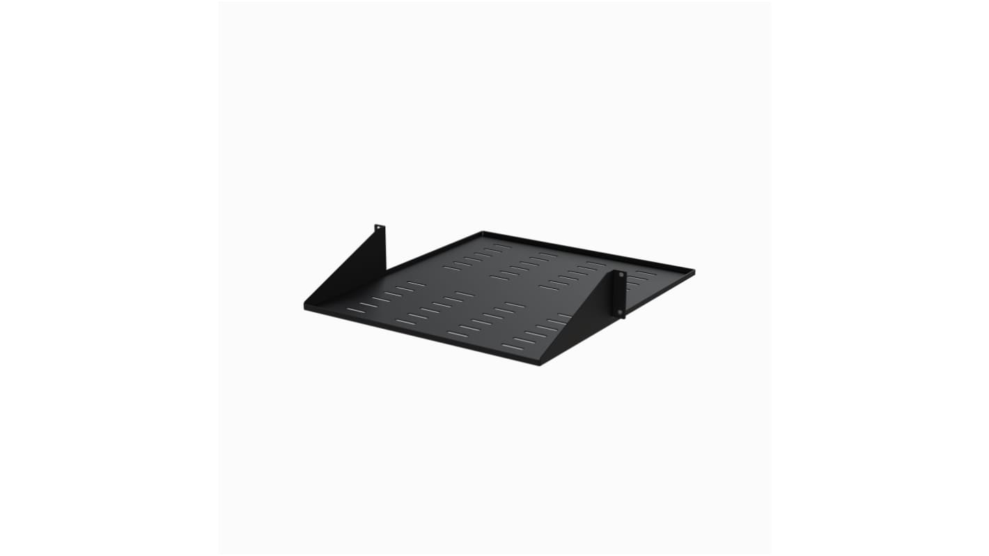 StarTech.com Black Shelf, 2U, 34kg Load, 483mm x 508mm