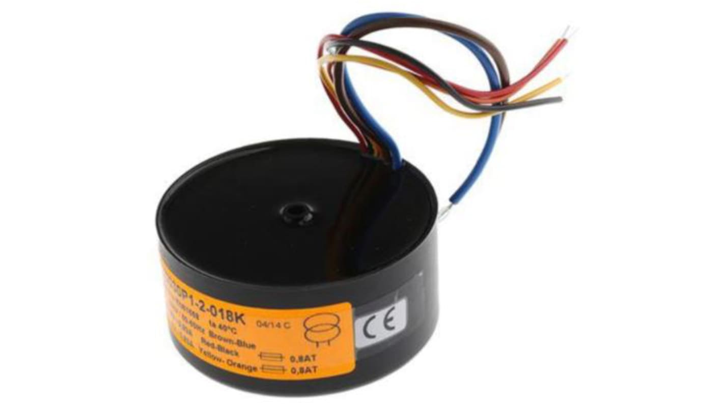 Transformador toroidal Nuvotem Talema, 0050P1-2-018K, Tensión 2 x 18V ac, Potencia 50VA, 2 salidas