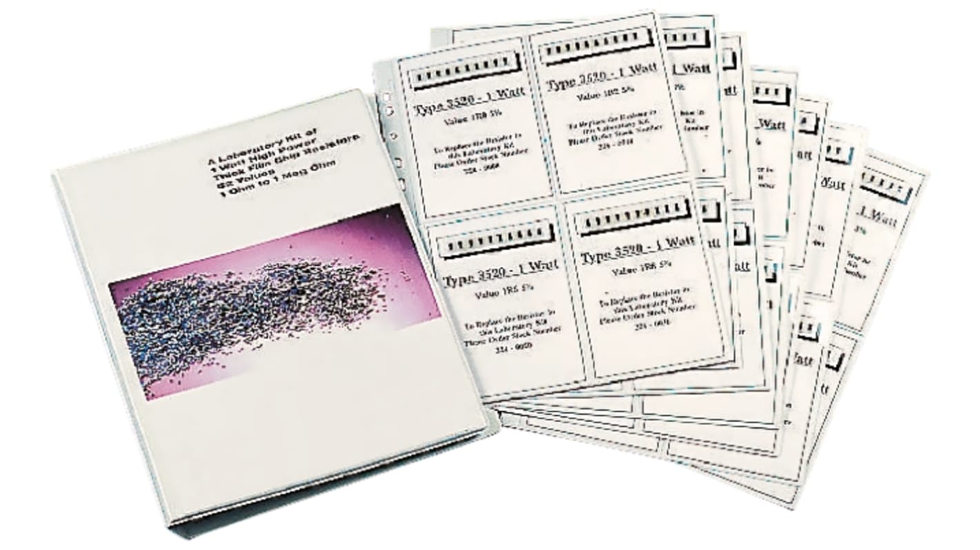 TE Connectivity, CRG-0201 Thick Film, SMT 241 Resistor Kit, with 50 pieces, 10 Ω → 1MΩ