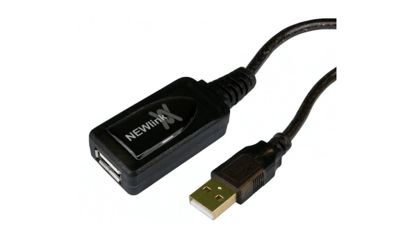 Kabel USB Złącze A USB A Złącze B USB A dł. 15m Przewód przedłużający USB USB 2.0