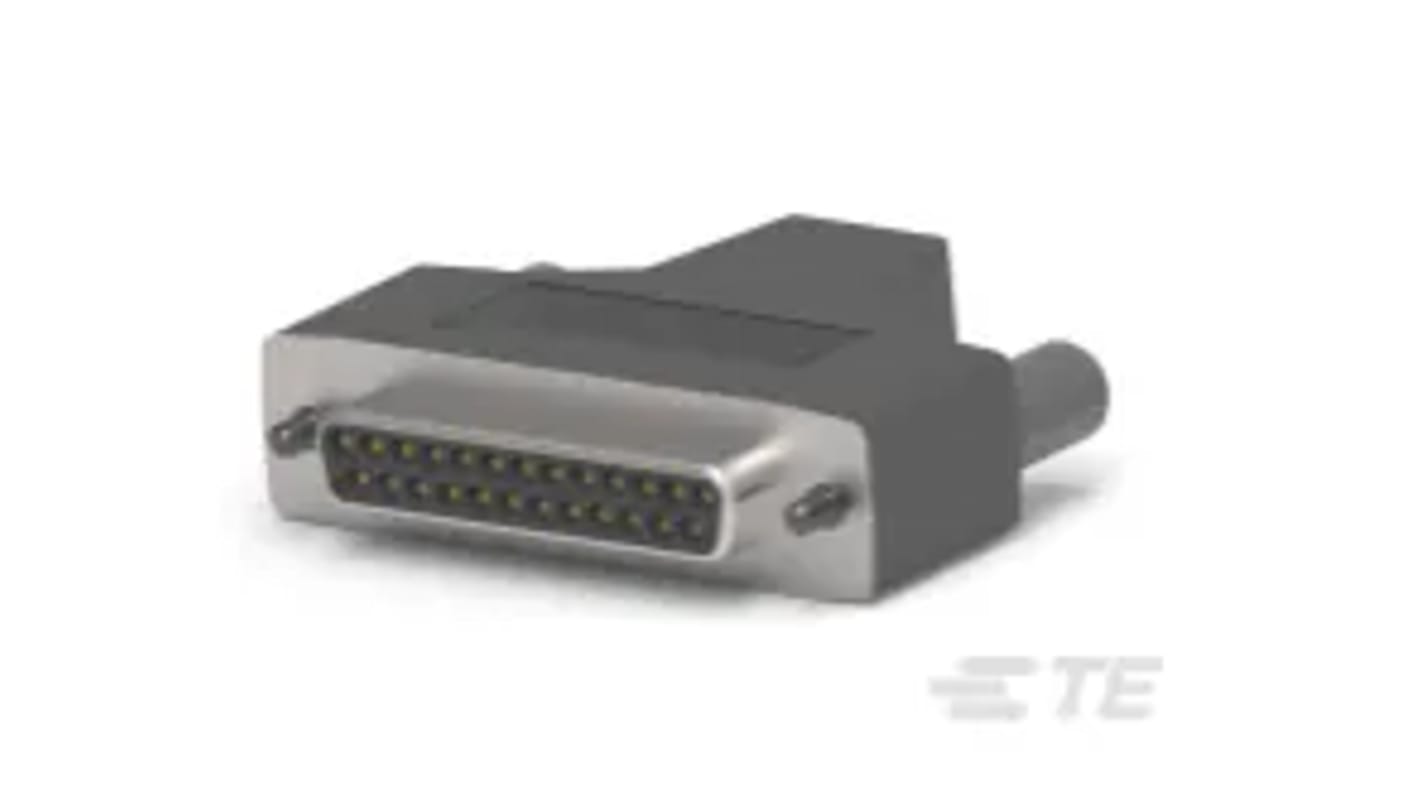 ERNI 25针D-Sub外壳, PC壳体, 斜角, B尺寸, KSG 200系列