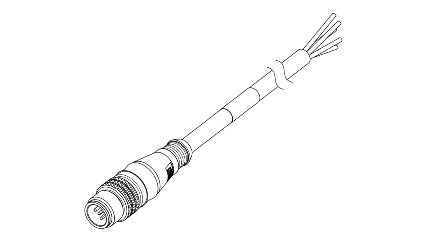 Molex 120006 konfektioniertes Sensorkabel 4-adrig, / offenes Ende, Länge 10m