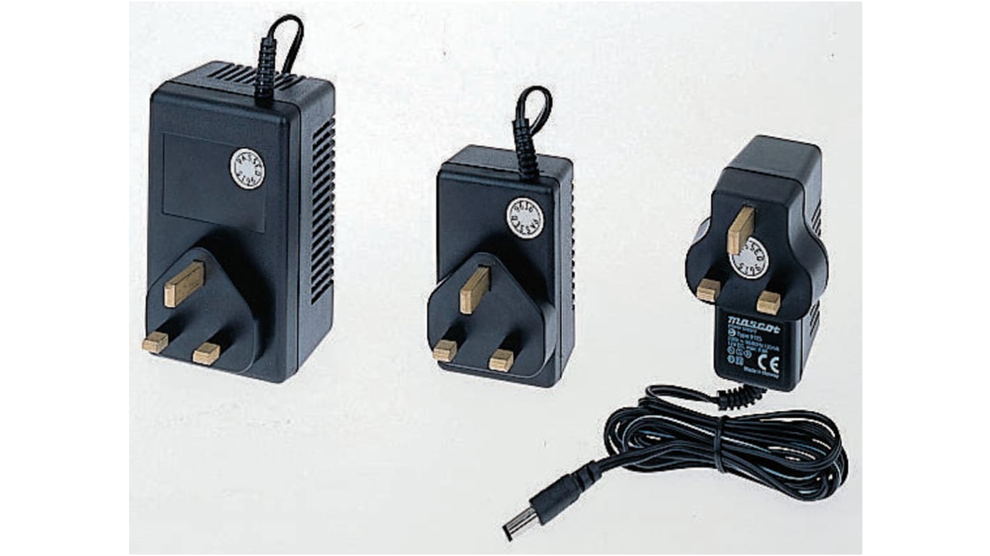 Mascot 14.5W Plug In Power Supply 12V dc Output, 1.1A Output