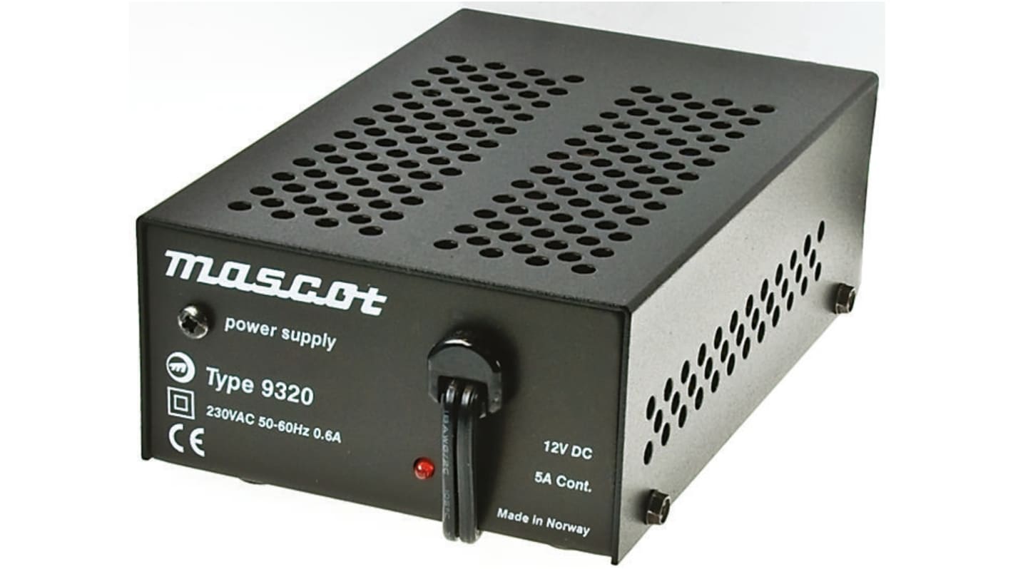 Mascot 70W Power Brick AC/DC Adapter 24V dc Output, 3A Output