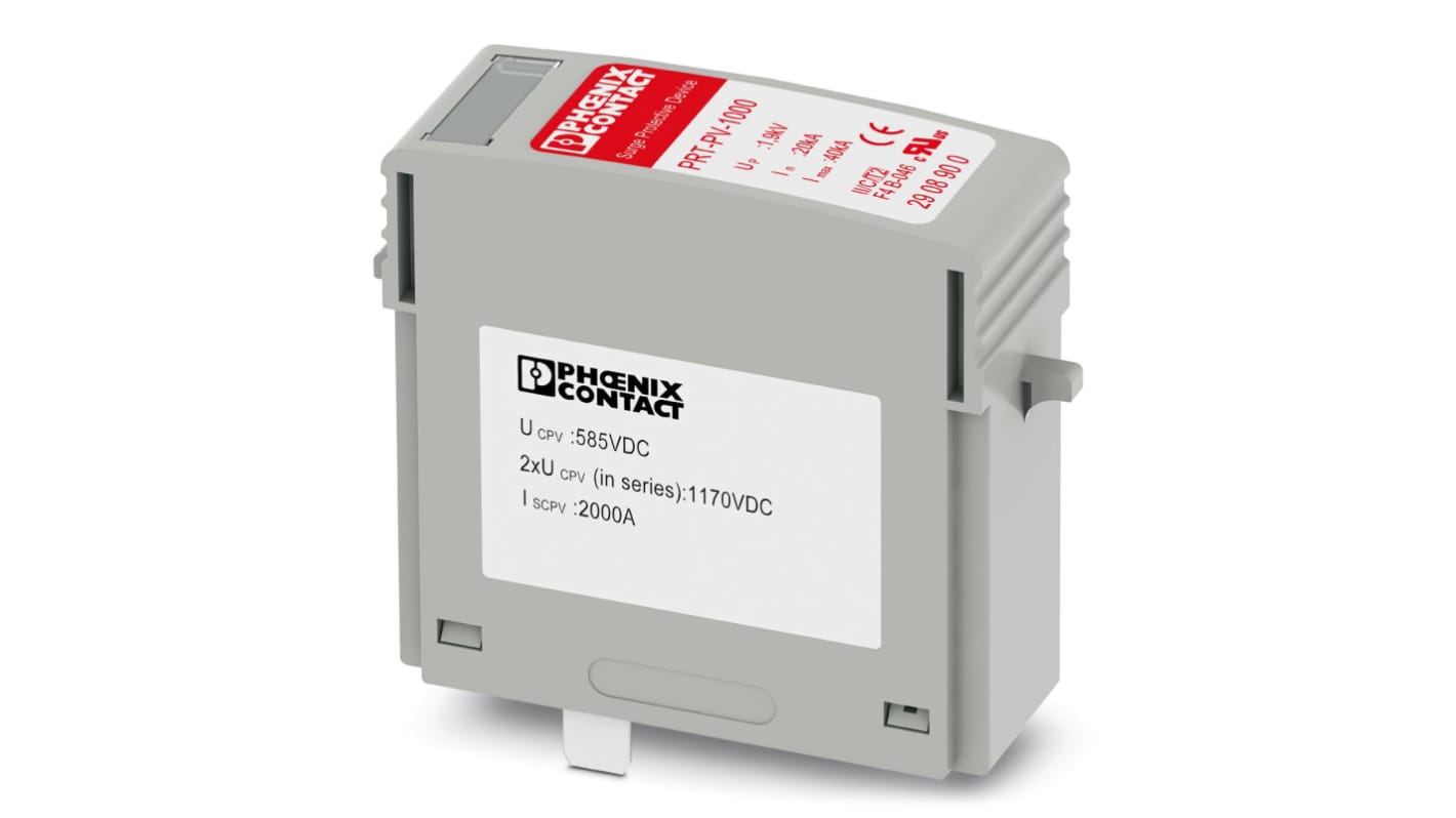 Phoenix PRT PV Überspannungsableiter, Transienten Spannungsbegrenzer 40kA 30 V ac