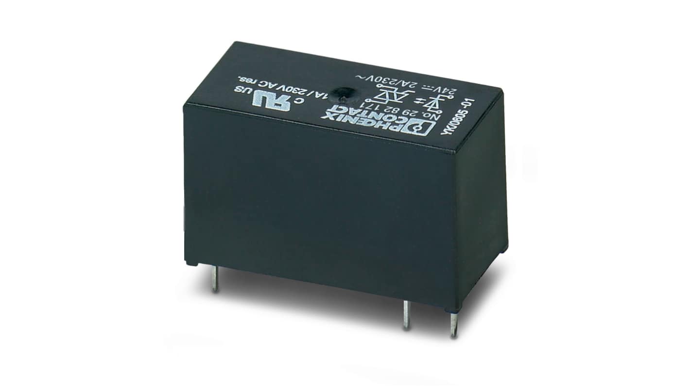 Phoenix Contact OPT-24DC/230AC/ 2 Series Solid State Relay, 2 A Load, DIN Rail Mount, 28.8 V dc Load