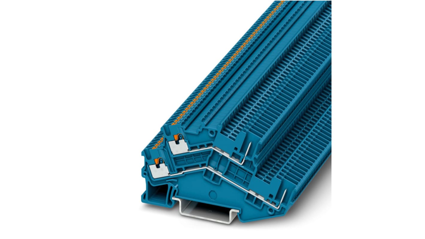 Phoenix Contact 3214505 PTTBS 1.5/S/2P BU Series Blue, 0.14 → 1.5mm², Push In Termination