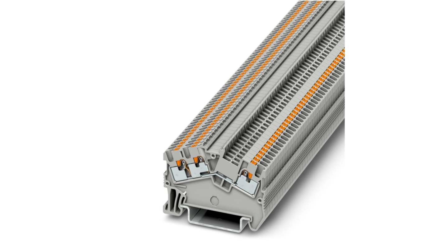 Phoenix Contact 3214589 PTS 1.5/S-TWIN Series Grey, 0.14 → 1.5mm², Push In Termination, ATEX, IECEx