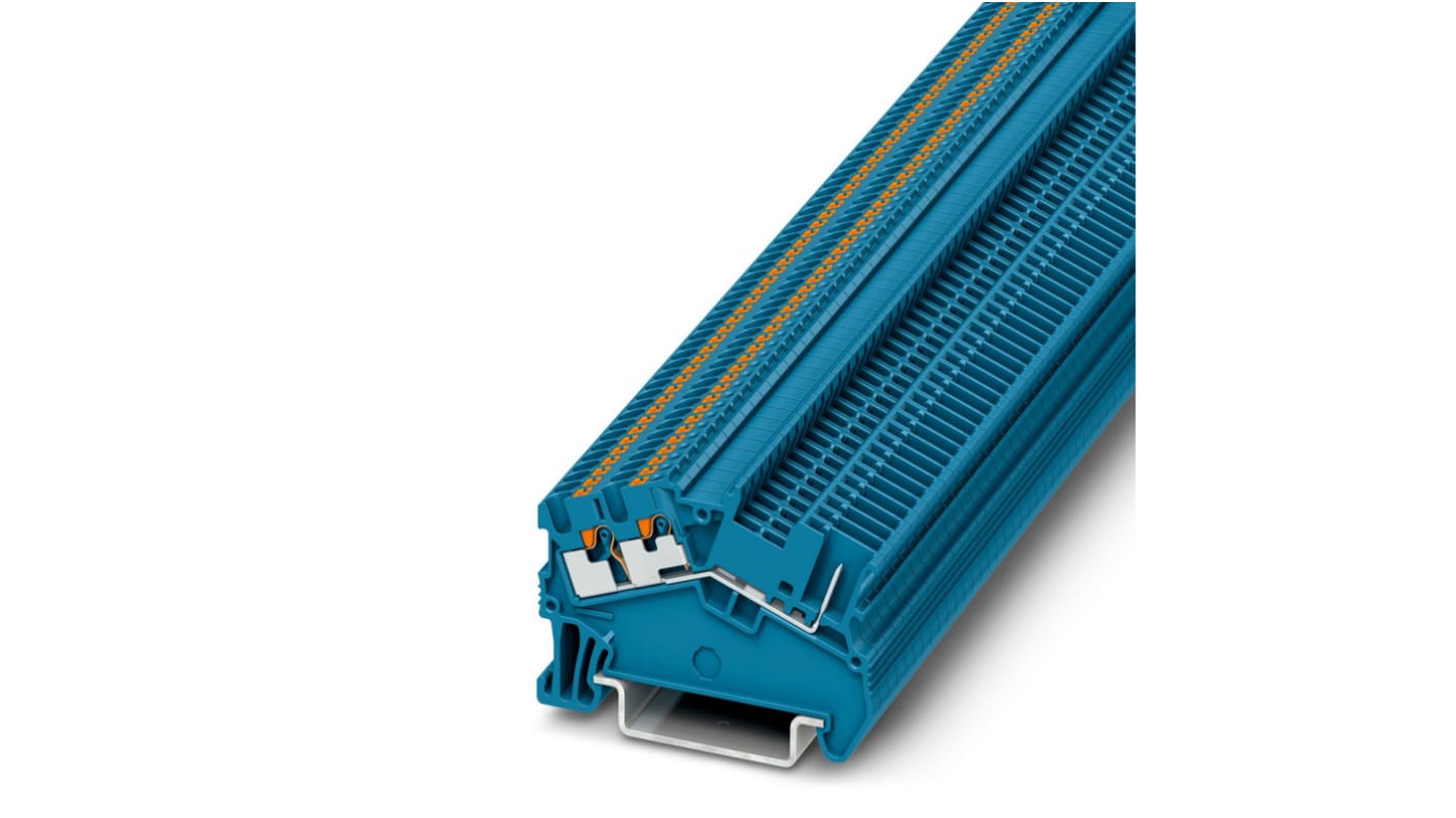 Phoenix Contact 3214712 PTS 1.5/S-TWIN/1P BU Series Blue, 0.14 → 1.5mm²