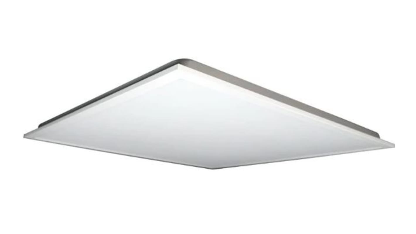 Panel LED Cuadrado RS PRO, 220 → 240 V ac, 32 W, luz diurna, 6000K, 3500 lm, long. 595 mm x anch. 595 mm, IP20