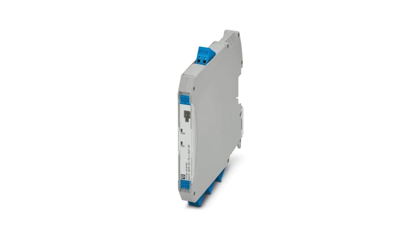 Phoenix Contact 温度变送器, A 型， B 型， C 型， D 型， E 型， J 型， K 型， L 型， N 型， R 型， S 型， T 型， U 型输入, 最大输入温度2500°C, 12 → 42