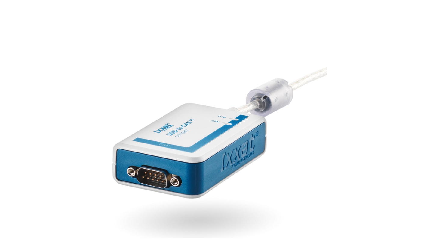 Ixxat CAN USB A Male to D-sub, 9-Pin Male Interface Converter, USB-to-CAN V2 compact