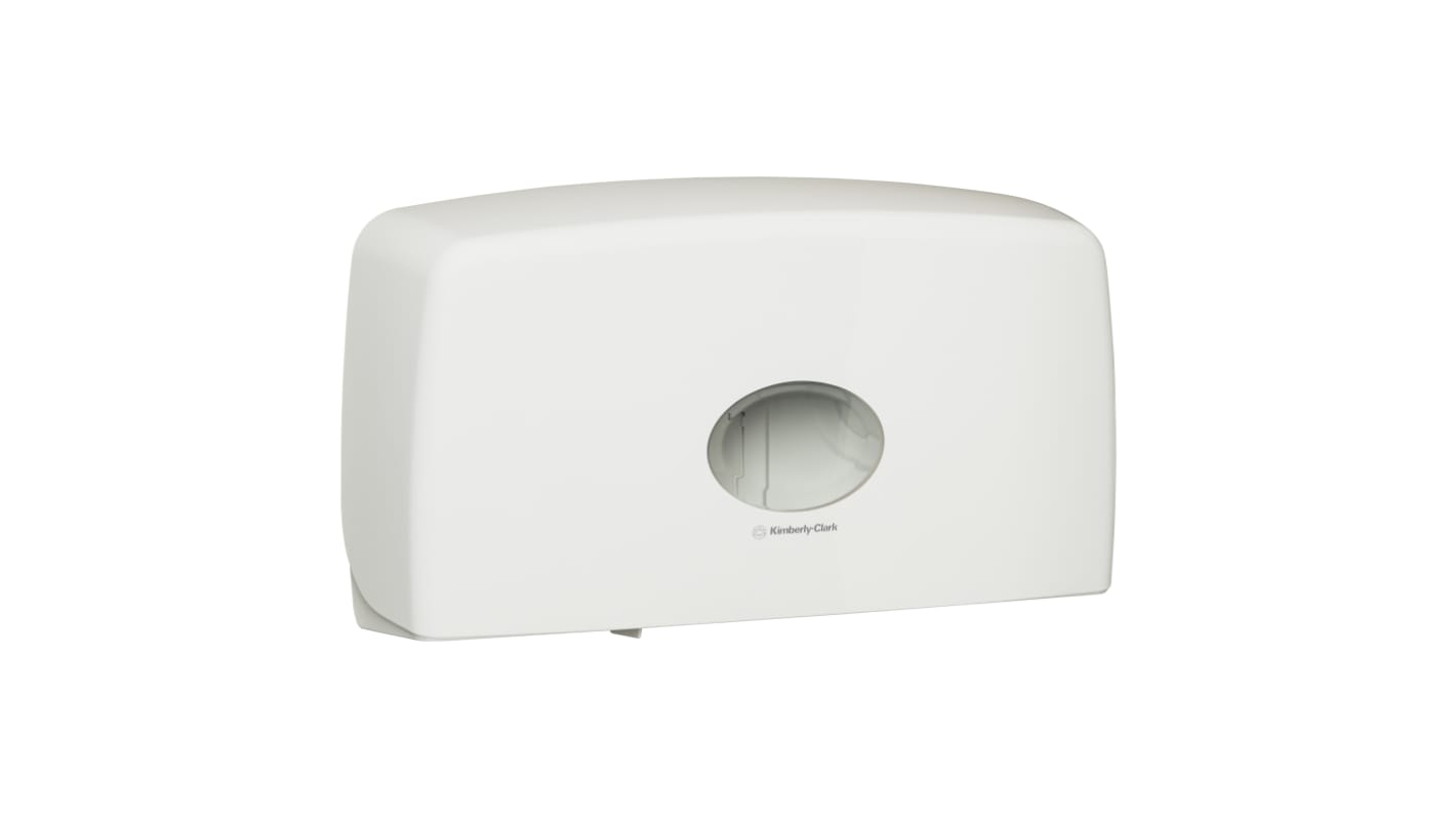 Kimberly Clark White Toilet Roll Dispenser, 52.6cm x 13.8cm x 30cm