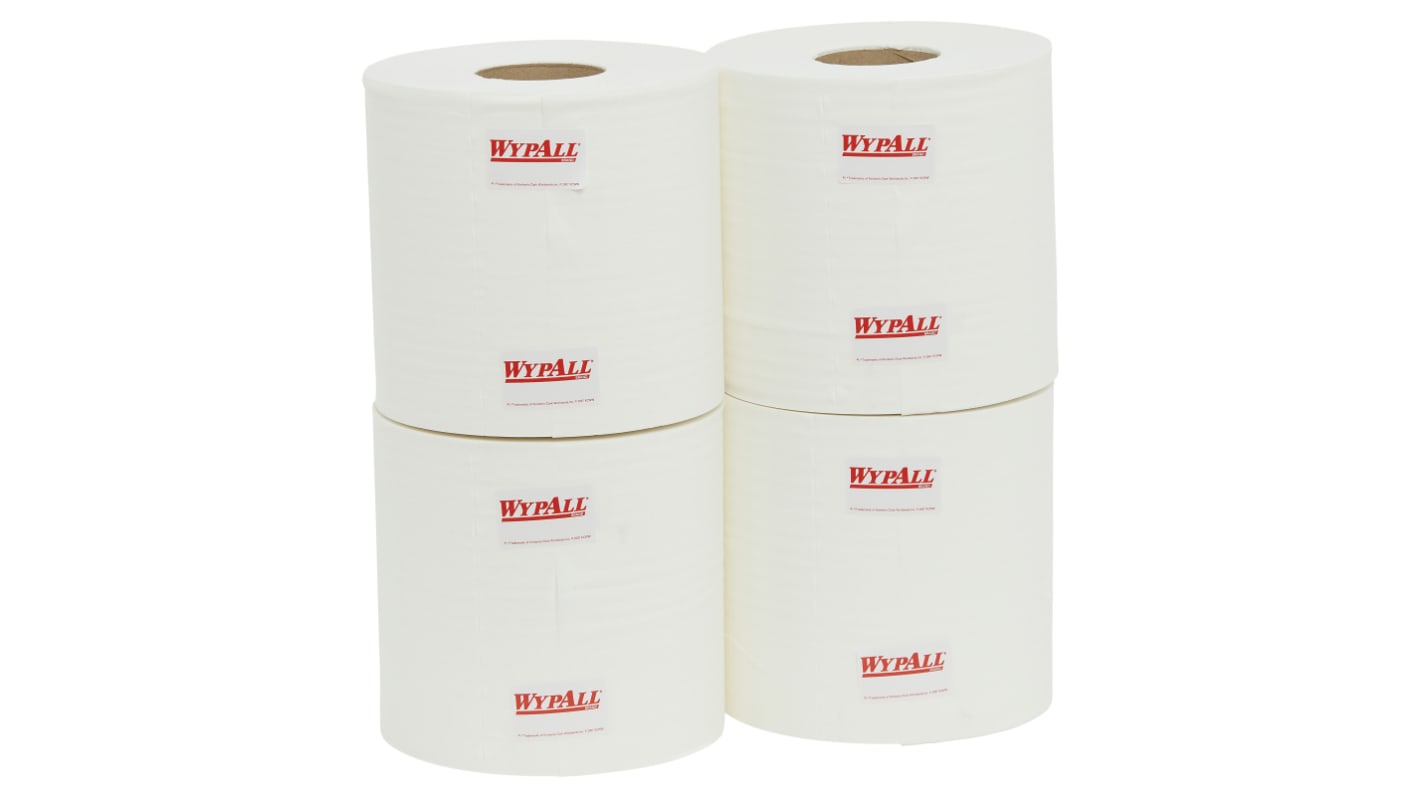 WYPALL L10 Heavy Duty Centrefeed Wiper Roll (94122) Dry Light Cleaning Towel, Centrefeed of 3160, 20cm