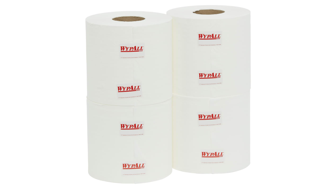 WYPALL L10 Roll Control Centrefeed Wiper Roll (94125) Dry Light Cleaning Towel, Centrefeed of 3160, 18cm