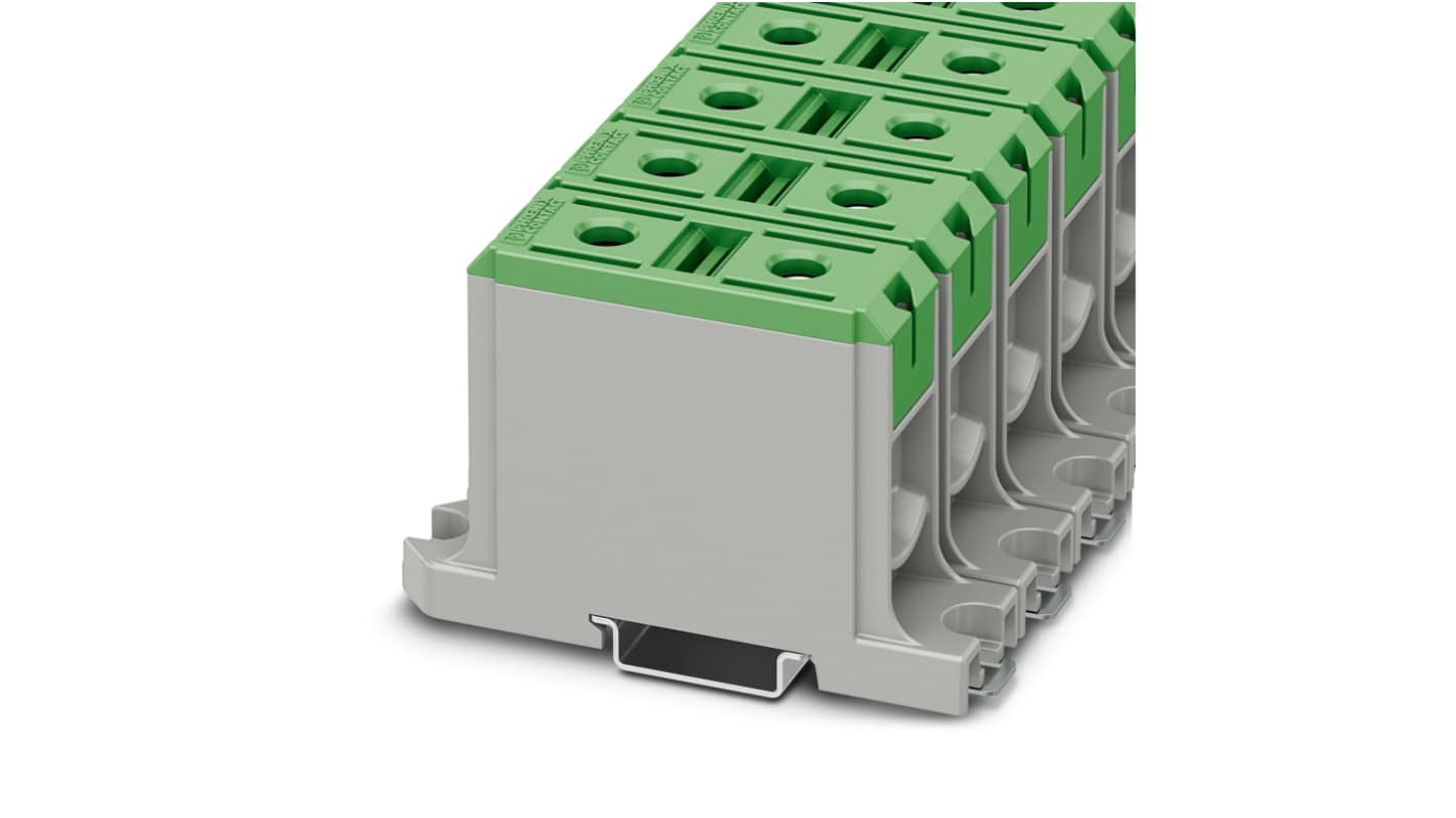 Phoenix Contact 1086477 UBAL Series Green, 95mm², Single-Level, Screw Termination